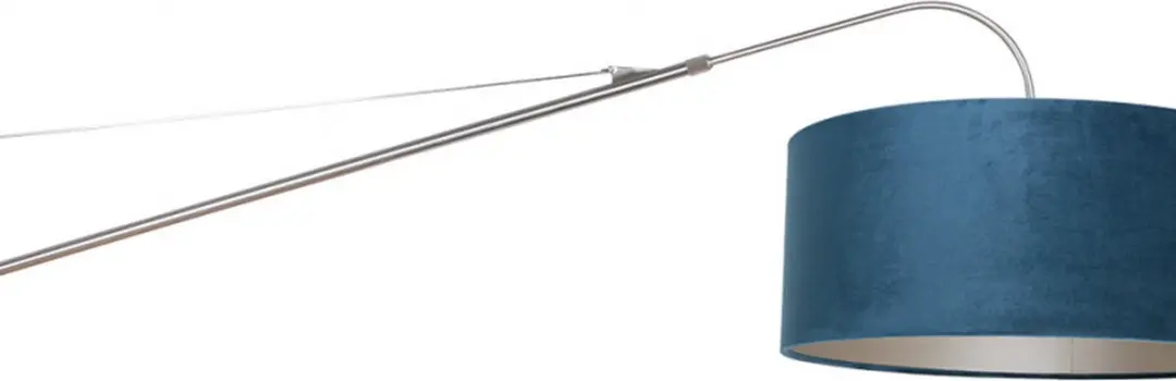 Steinhauer Wandlamp Elegant Classy 8243ST - Blauw/Zilver - 40cm
