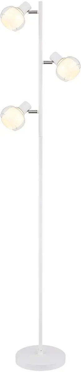 Globo Tokki Vloerlamp - 3 Lichtpunten - Wit