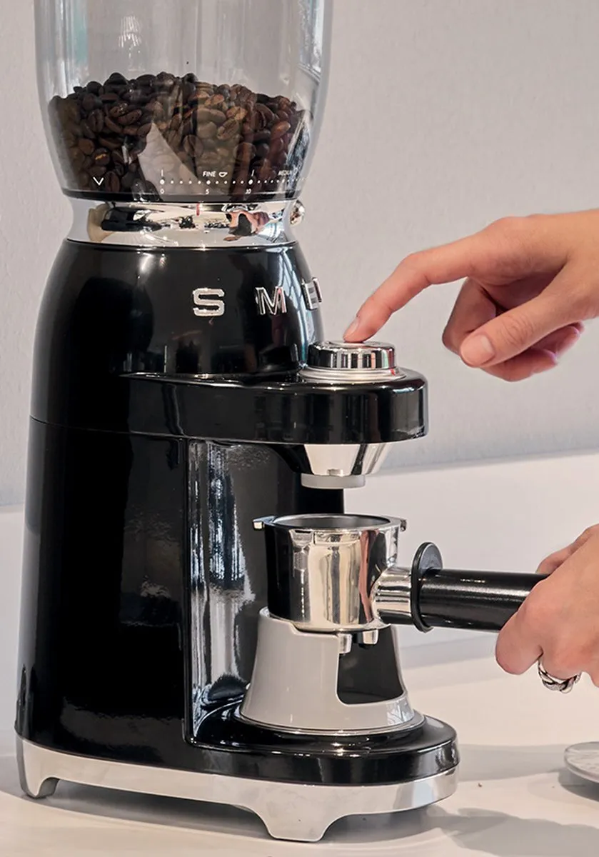 SMEG CGF11BLEU - Elektrische koffiemolen - Zwart - 30 maalstanden