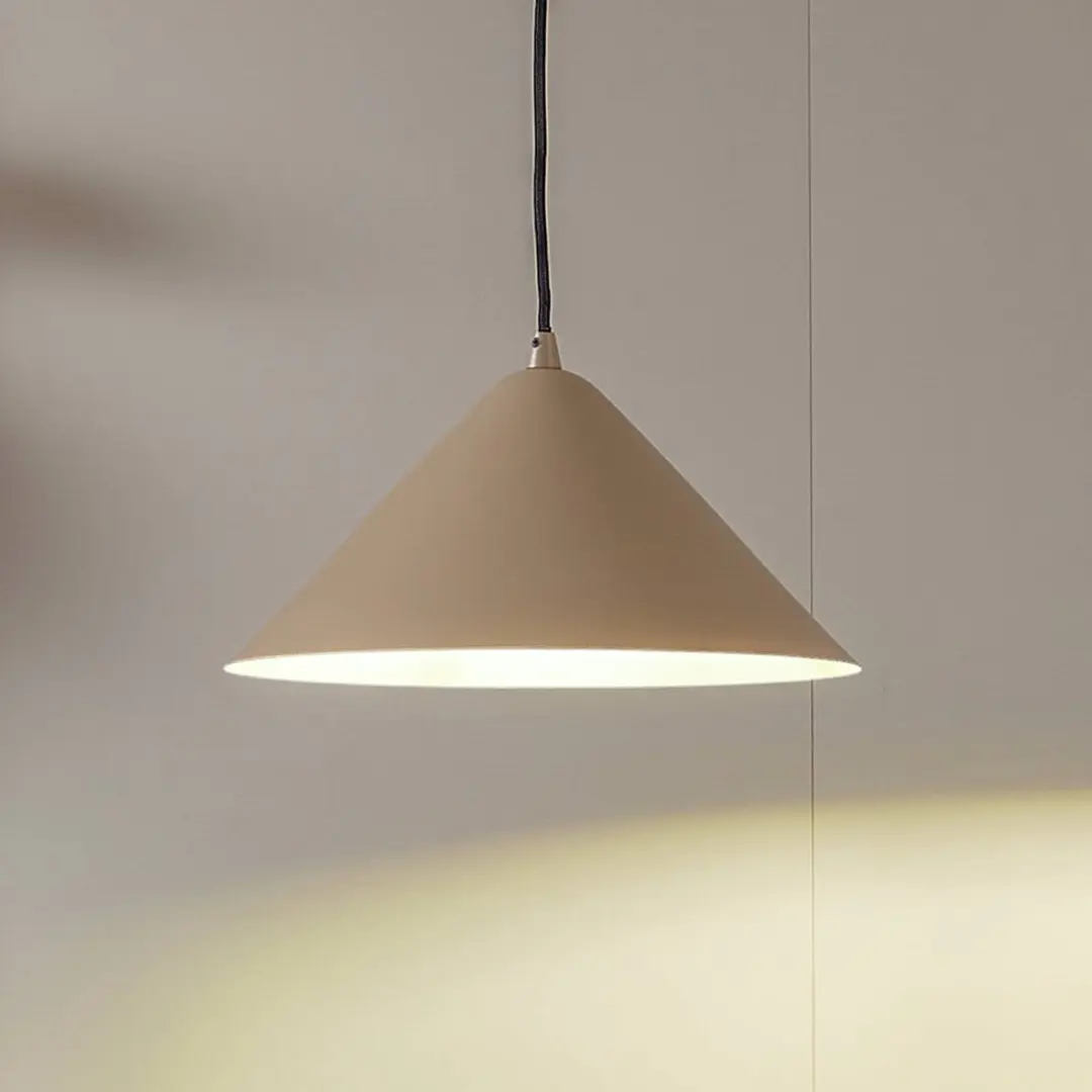 Lindby Hanglamp Metaal 1 Licht E27 - 16cm - Beige