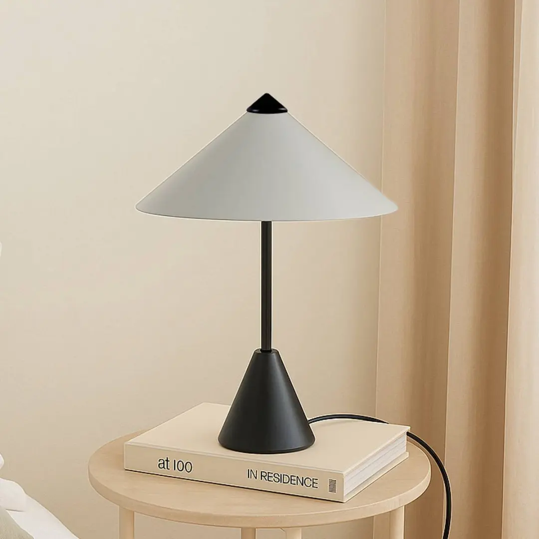 Lindby Tafellamp 2-licht Metaal - 27cm - Zwart/Lichtgrijs