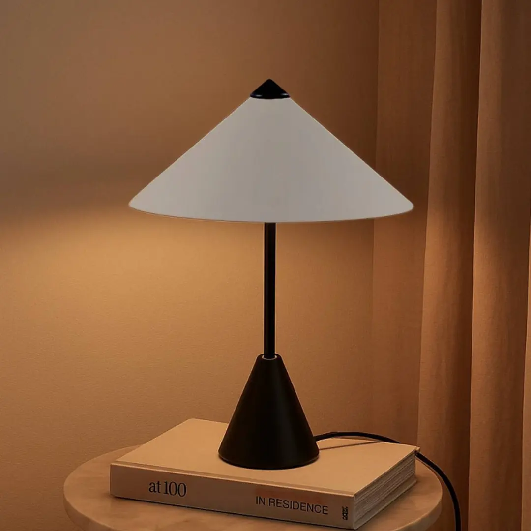 Lindby Tafellamp 2-licht Metaal - 27cm - Zwart/Lichtgrijs