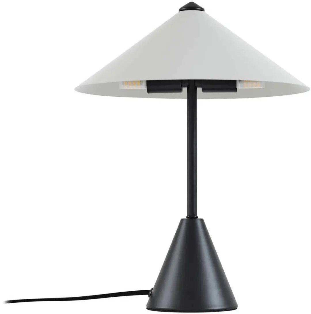 Lindby Tafellamp 2-licht Metaal - 27cm - Zwart/Lichtgrijs - afbeelding 6 van 6