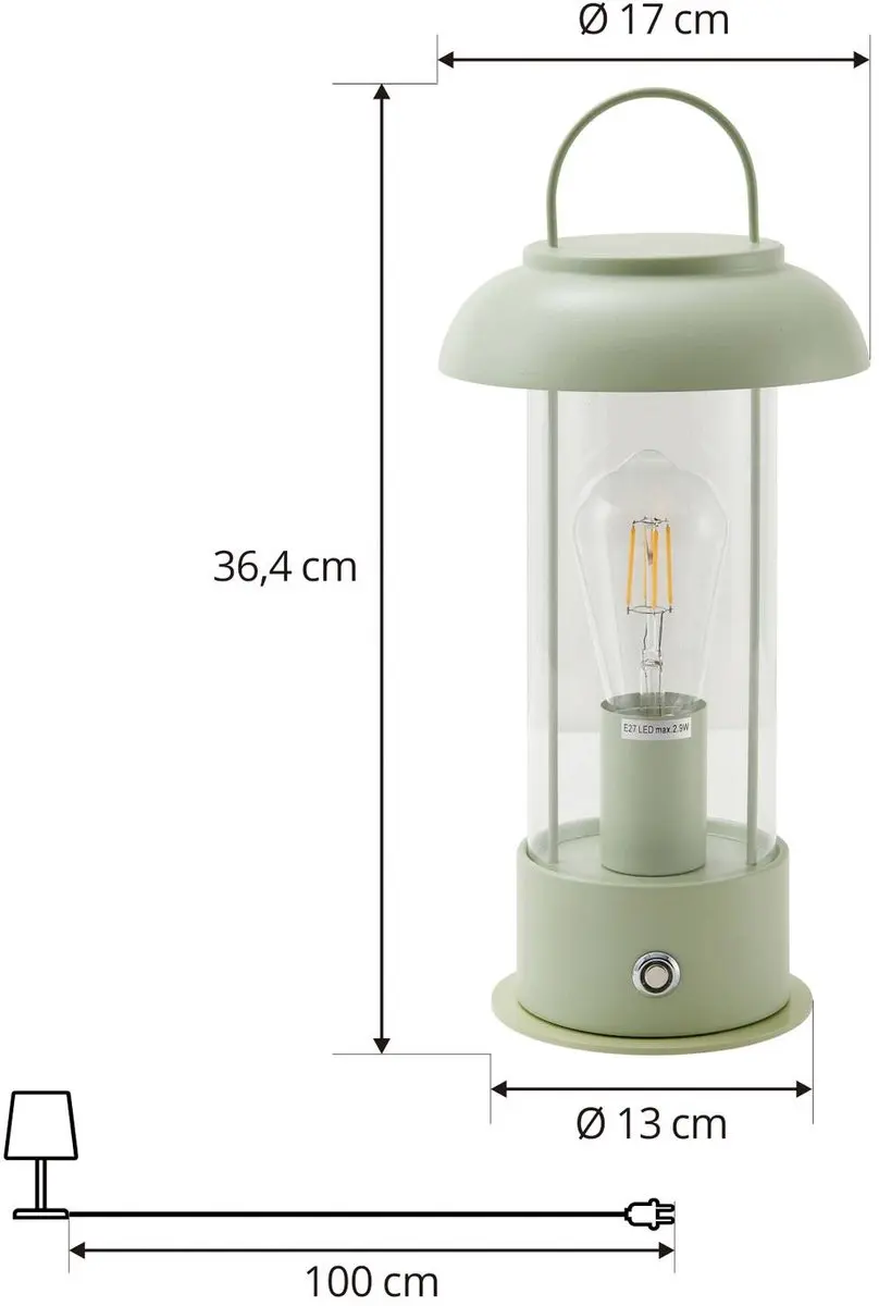 Lindby Terraslamp Groen 1 Licht