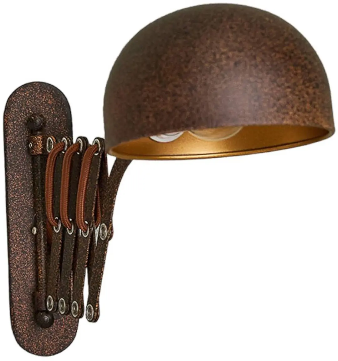 Lindby Wandlamp Metaal 1 Licht E14 - Roest/Goud