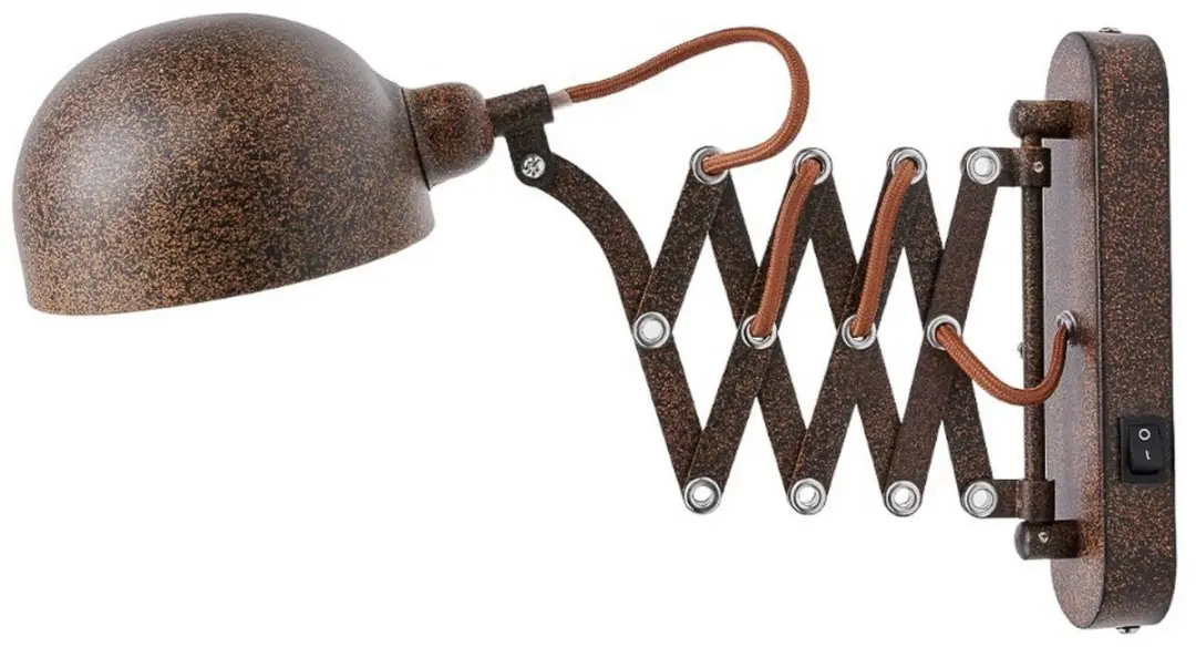 Lindby Wandlamp Metaal 1 Licht E14 - Roest/Goud