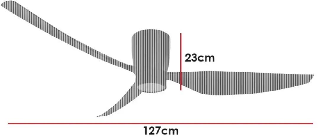 Freelight Arioso Plafondventilator Ø127cm - 6 standen - Zwart