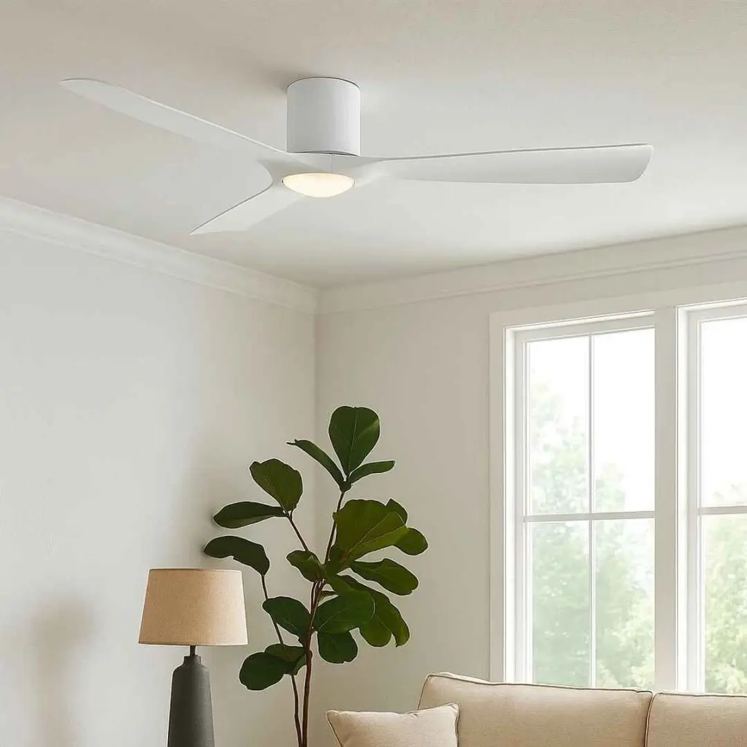 Freelight Storm Plafondventilator LED 132cm - 6 standen - Wit