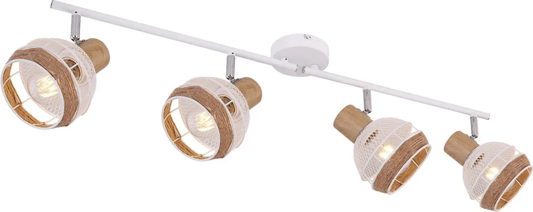 Globo Widy Opbouwspot 4x E27 - 12cm Wit