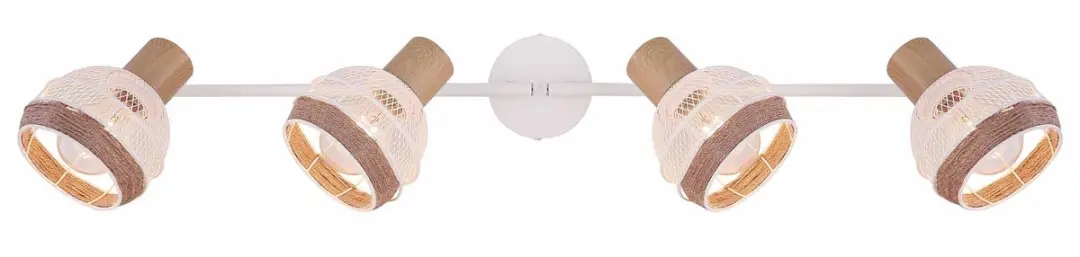 Globo Widy Opbouwspot 4x E27 - 12cm Wit