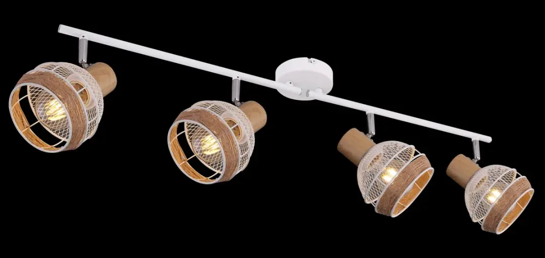 Globo Widy Opbouwspot 4x E27 - 12cm Wit