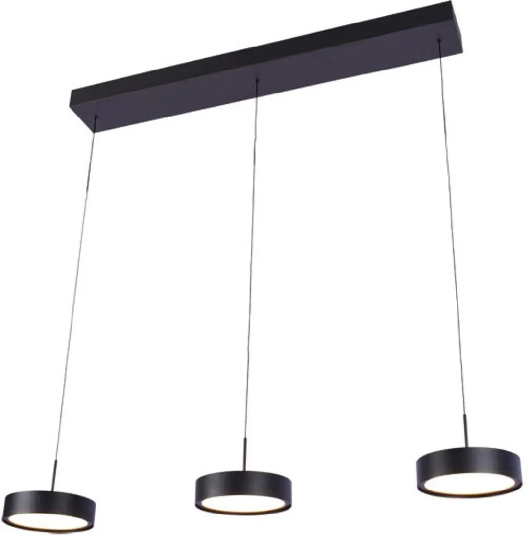 Freelight Hanglamp Alieno 3 Lichts 90cm - Zwart
