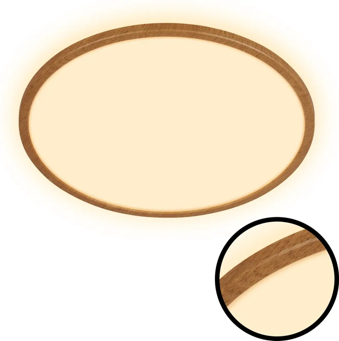 Briloner Tava Wood LED Plafondlamp