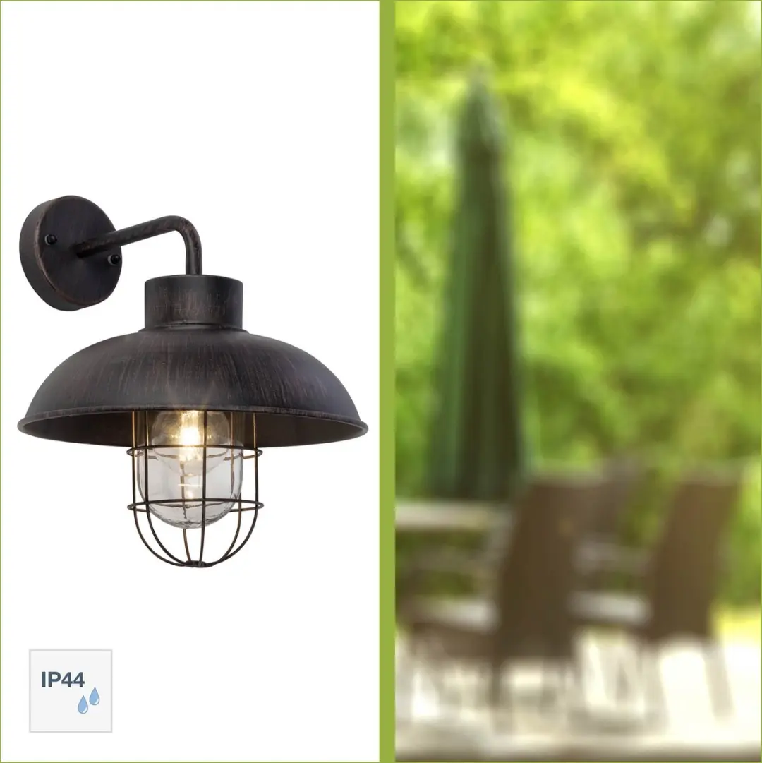 Brilliant Portland Buitenlamp Down IP44 - Roest