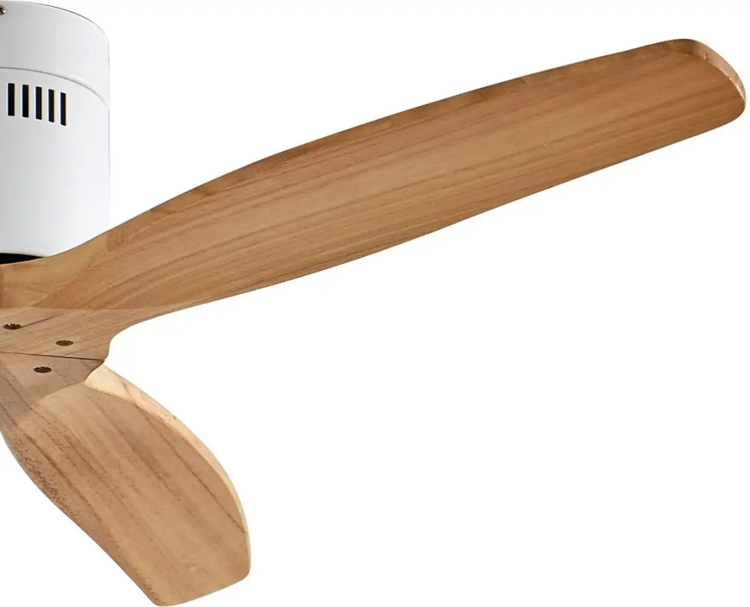Lucande Plafondventilator 132cm - 3 Bladen - Wit/Lichtbruin