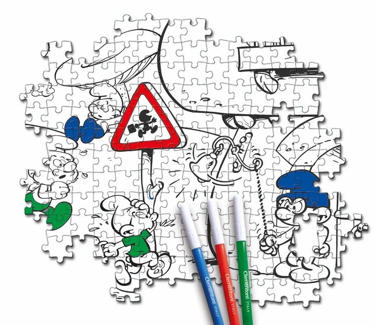 Clementoni Smurfen Puzzel 104 Stuks