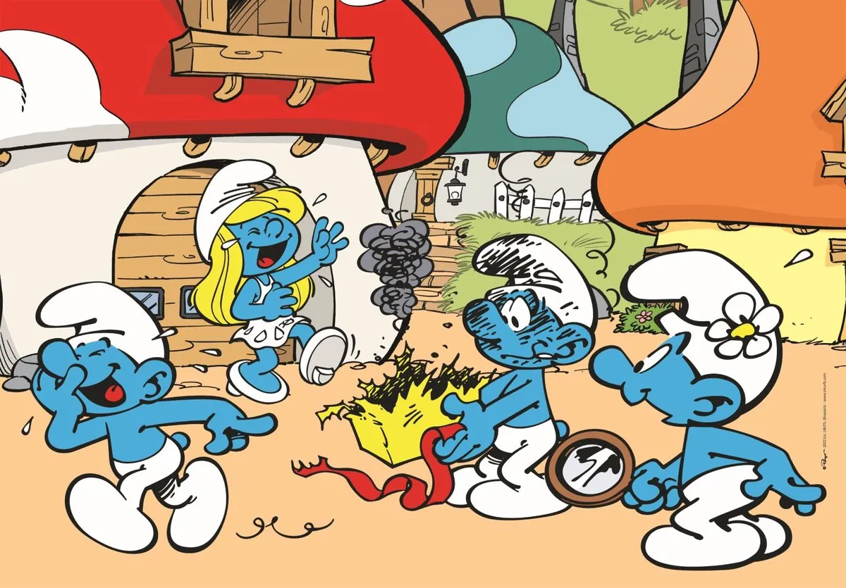 Clementoni Smurfen Puzzel 104 Stuks