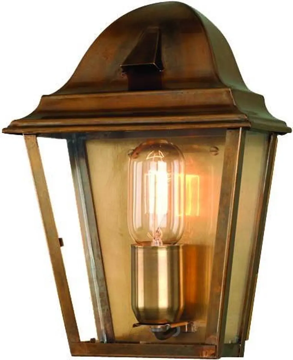 Elstead Lighting St James LED Wandlamp E27 60W - IP44 - Dimbaar - Aged Brass - afbeelding 6 van 6