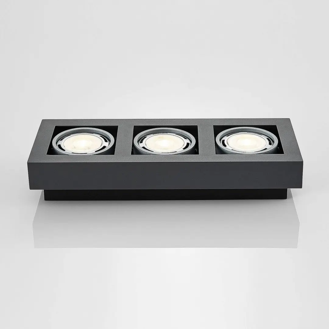 ARCCHIO Plafondlamp 3xGU10 20W - Donkergrijs