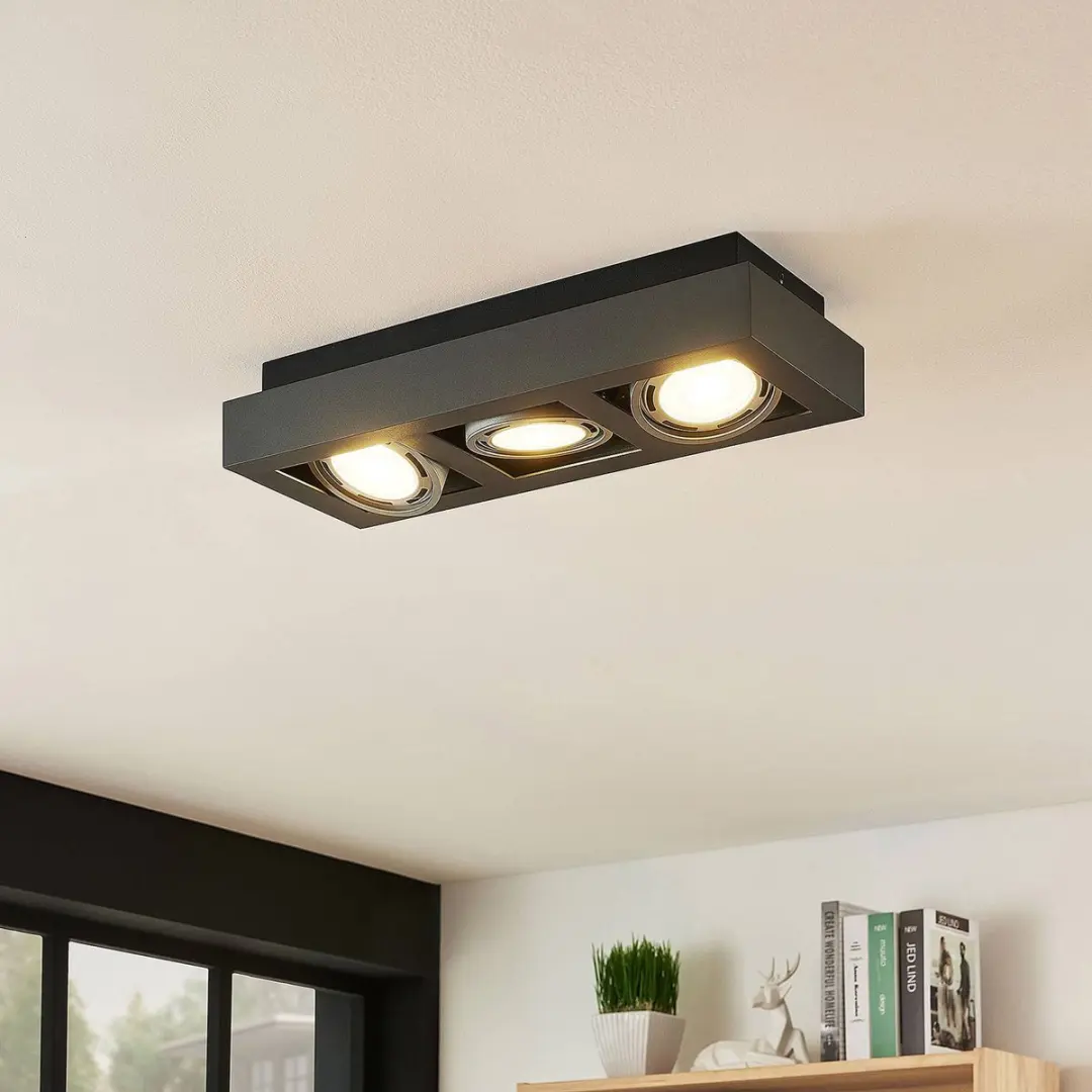 ARCCHIO Plafondlamp 3xGU10 20W - Donkergrijs - afbeelding 6 van 6