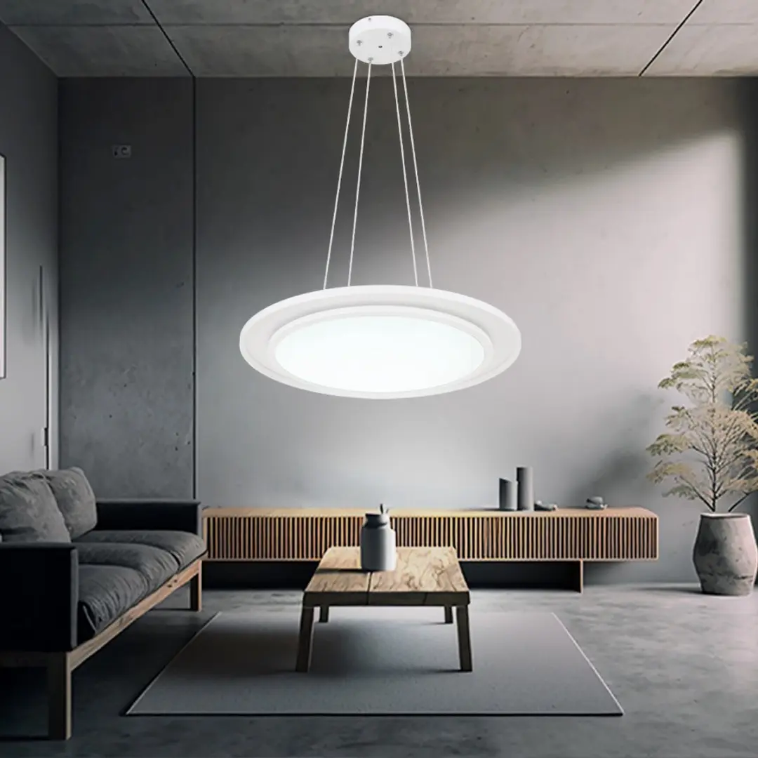 Globo Murphy Hanglamp - LED - Ø60cm - Wit - afbeelding 6 van 6