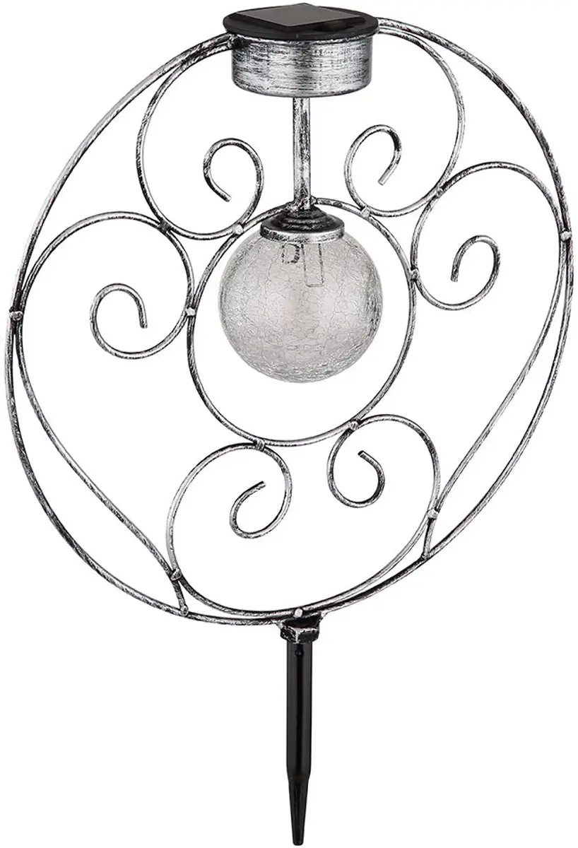 Globo Solarlamp Oosterse Glazen Bol