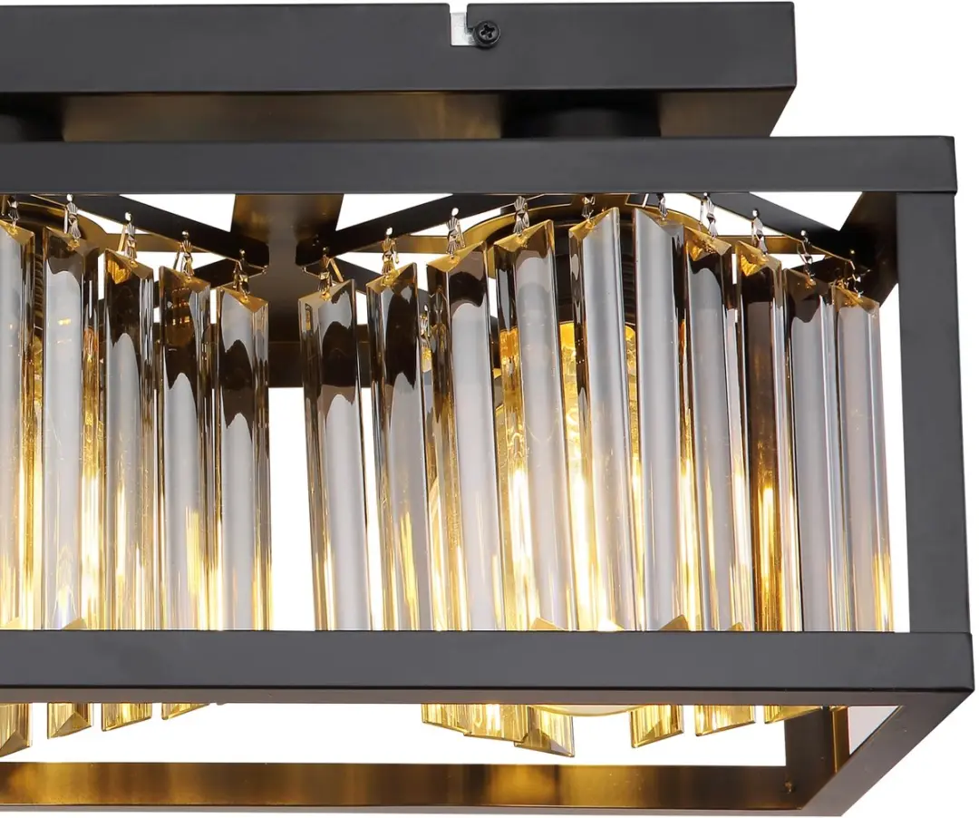 Globo Mathilde Plafondlamp 3x E27 - 17cm Zwart