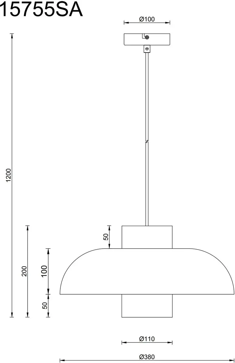 Globo Design Lowe Hanglamp 15755SA - Zandbruin
