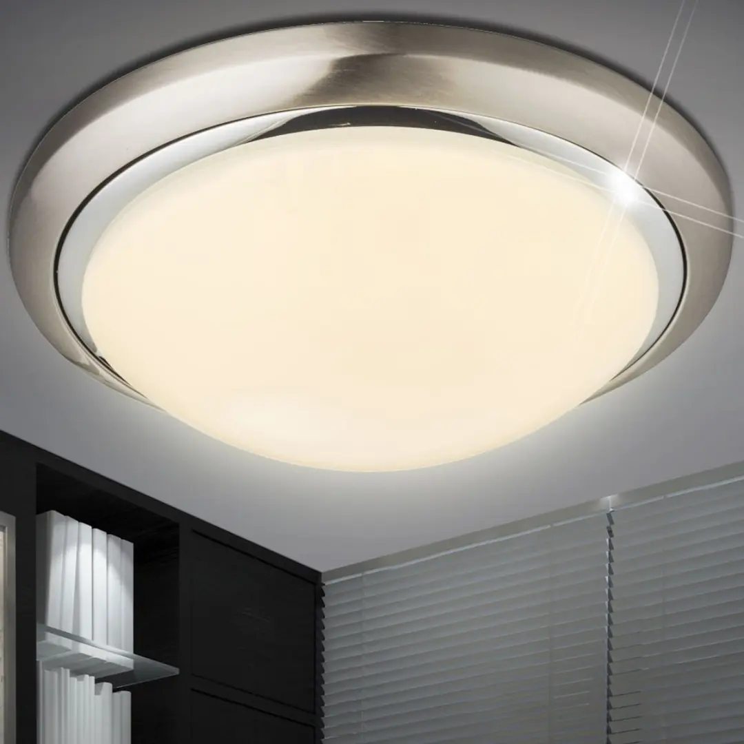 Globo 41739-24 LED Plafondlamp 24W - Chroom - Opaal