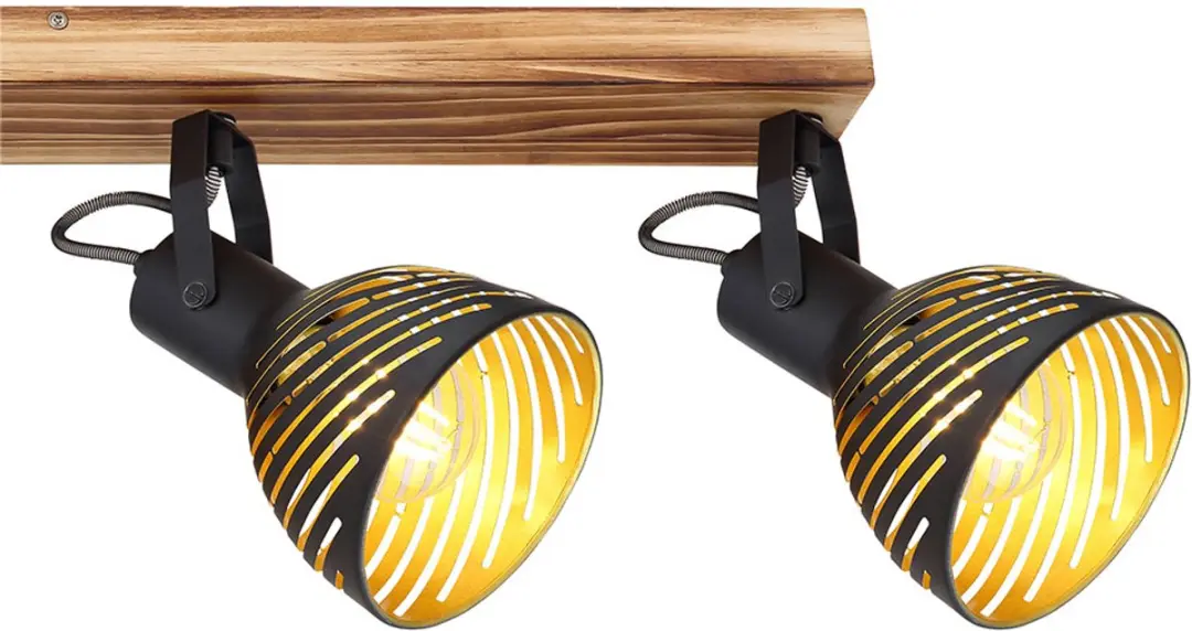 Globo Plafondlamp Bruin - 4x E27 Spots 80x12,5x25cm