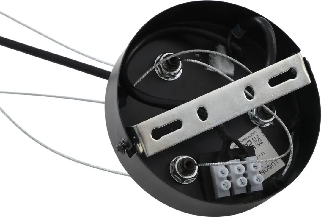 Lucande Hanglamp 11-lichts G9 - Zwart/Rookgrijs
