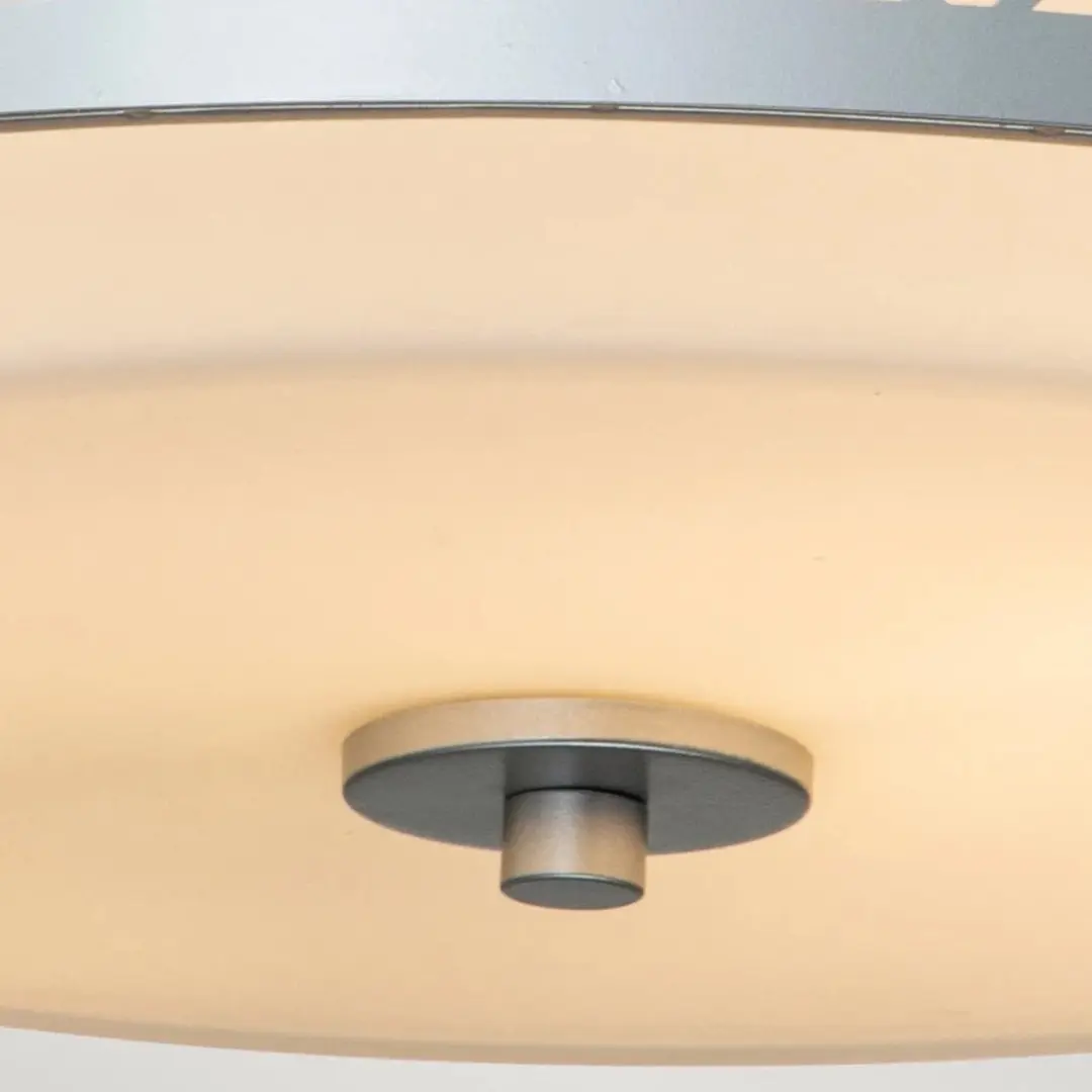 Elstead LED Plafondlamp Ziggy 2x E27 - Dimbaar - Lacquered Silver