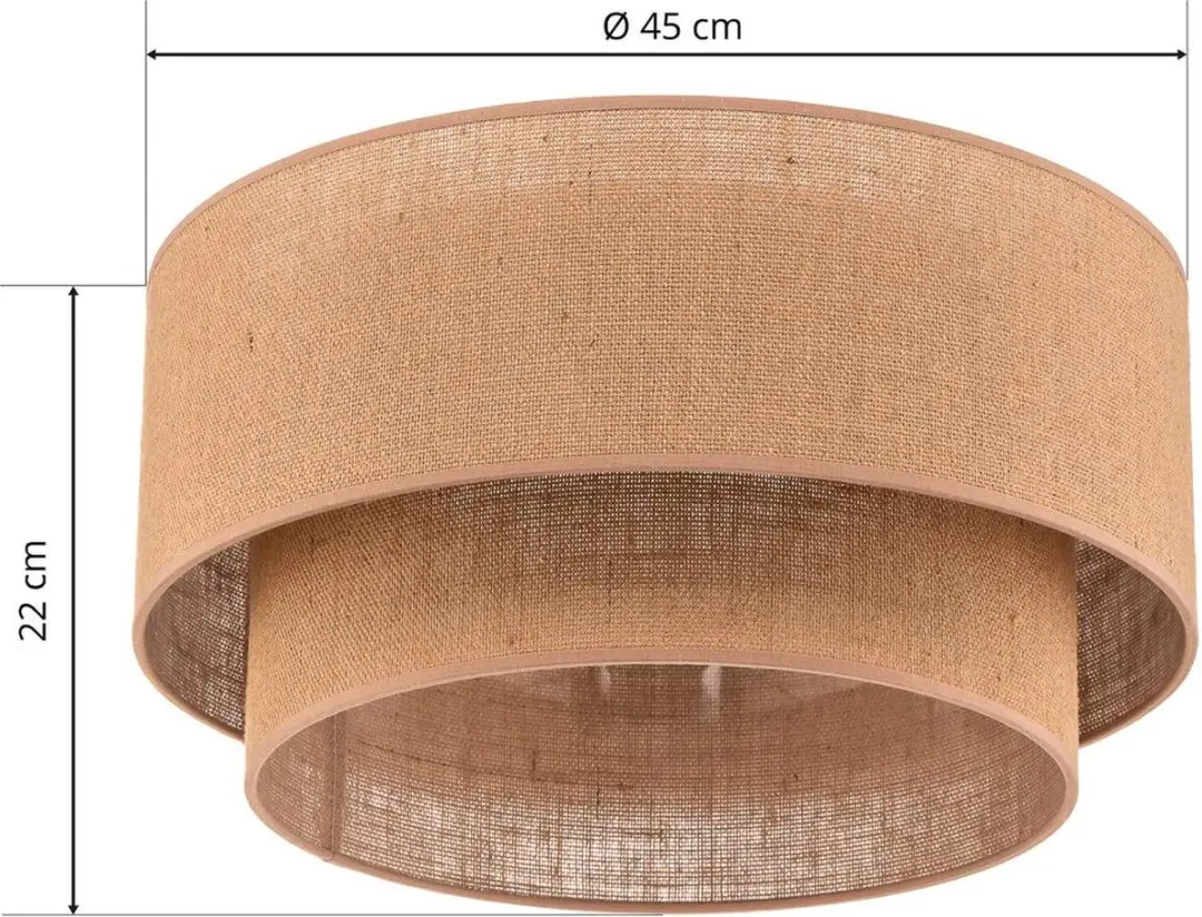 Euluna Plafondlamp Jute - Ø45cm - E27