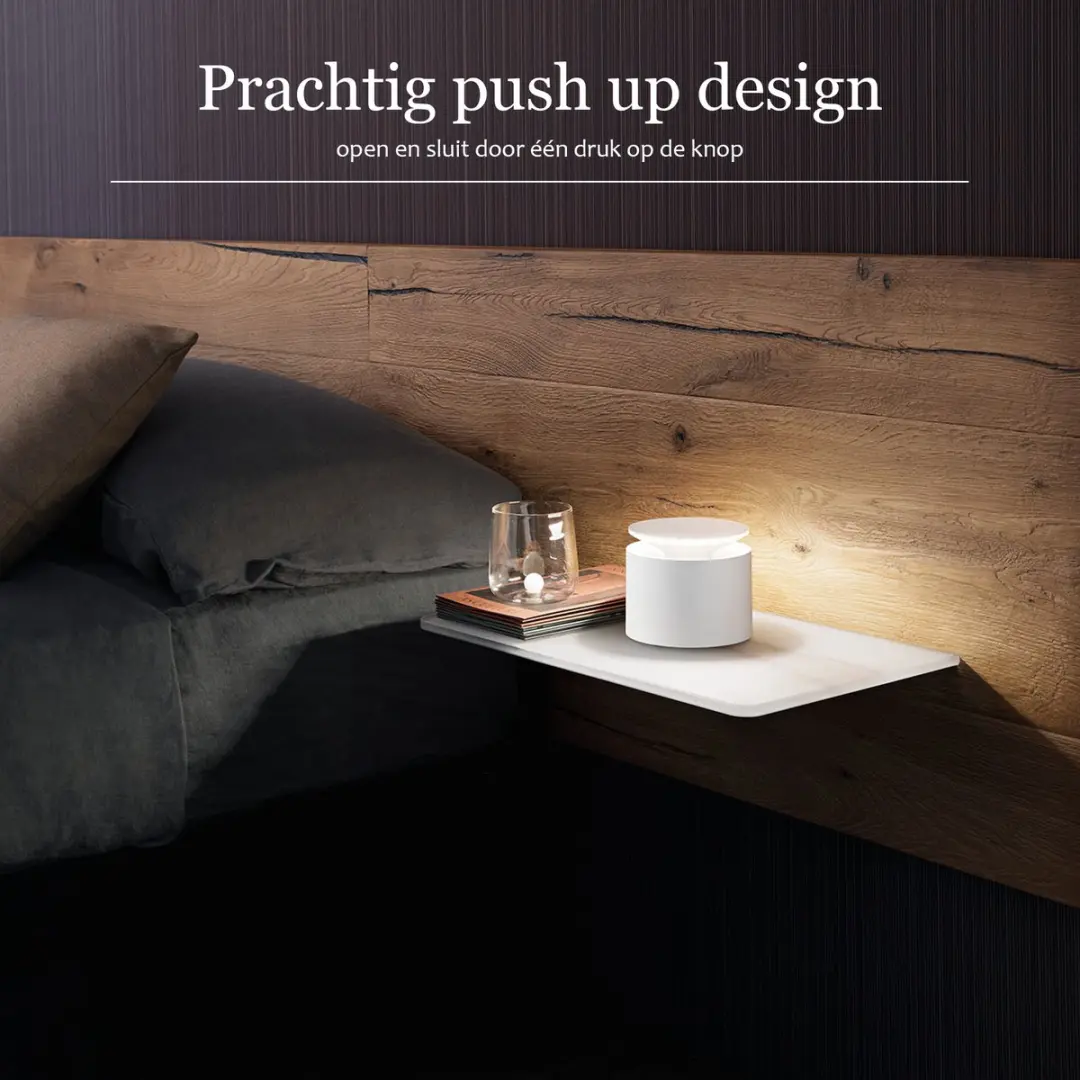 Zafferano Push Up Pro Tafellamp Roestbruin - Oplaadbaar IP54