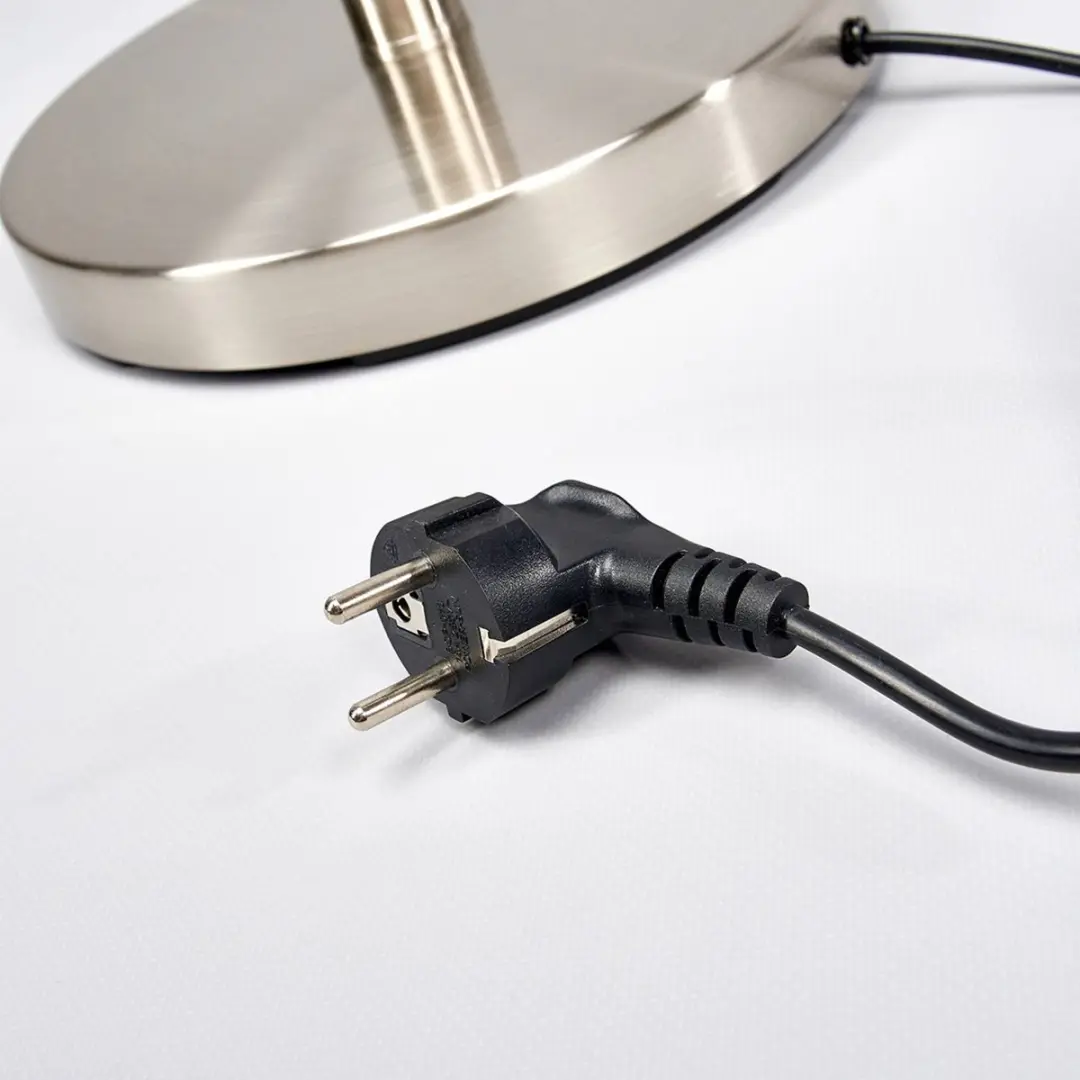 Lindby Vloerlamp 180cm - Metaal/Glas - E27 - Nikkel Mat/Wit Opaal