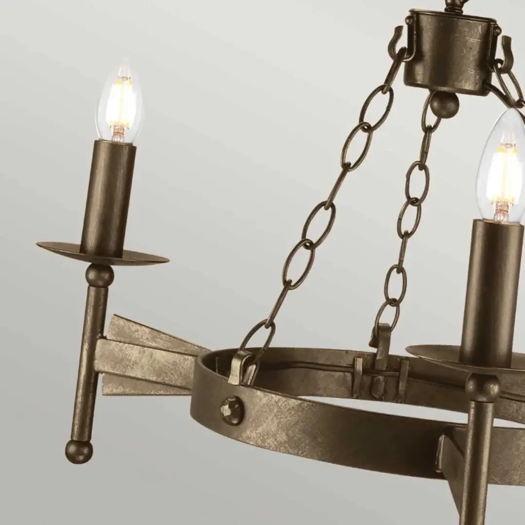 Elstead LED Kroonluchter 3x E14 60W - Old Bronze