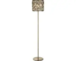 Searchlight Bijou Vloerlamp Kristal Messing