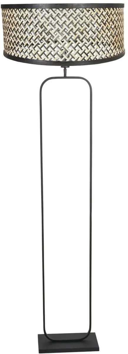 Steinhauer Vloerlamp Modern 4818ZW - Bamboe kap - 147cm - Warm wit
