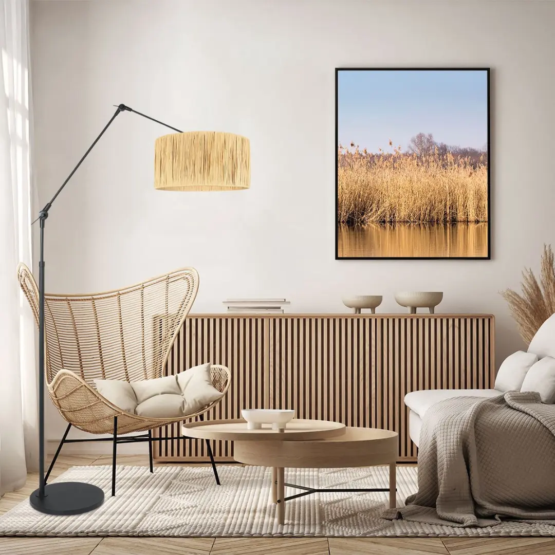 Steinhauer Prestige Chic 3793ZW Vloerlamp - 40W Warm Wit - Zwart