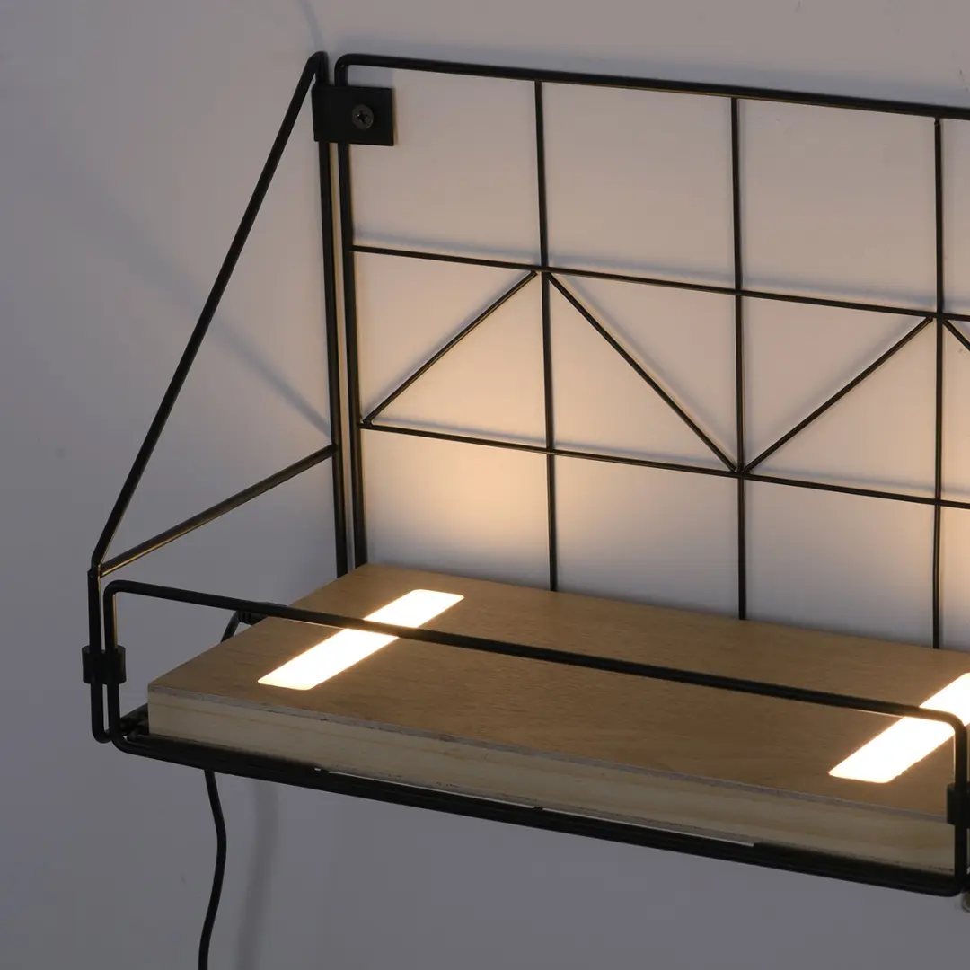 Paul Neuhaus LED Wandlamp 30cm - 2 Lichtpunten - Bruin/Zwart