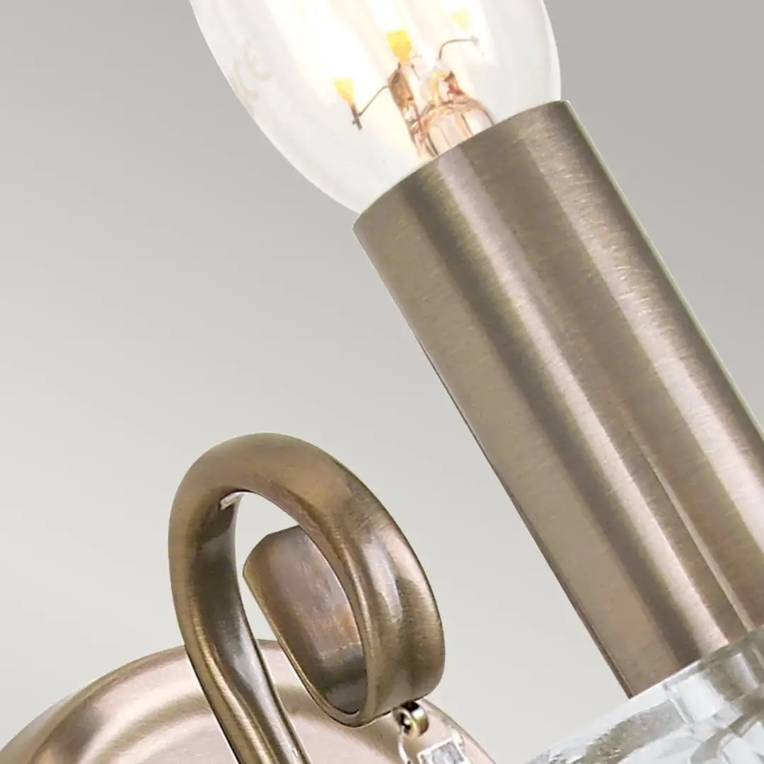 Elstead LED Wandlamp Aegean E14 - 60W - Aged Brass