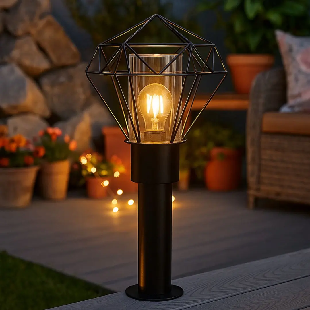 Globo Buitenlamp Vloerlamp Terraslamp - 22,5cm - Zwart - IP44