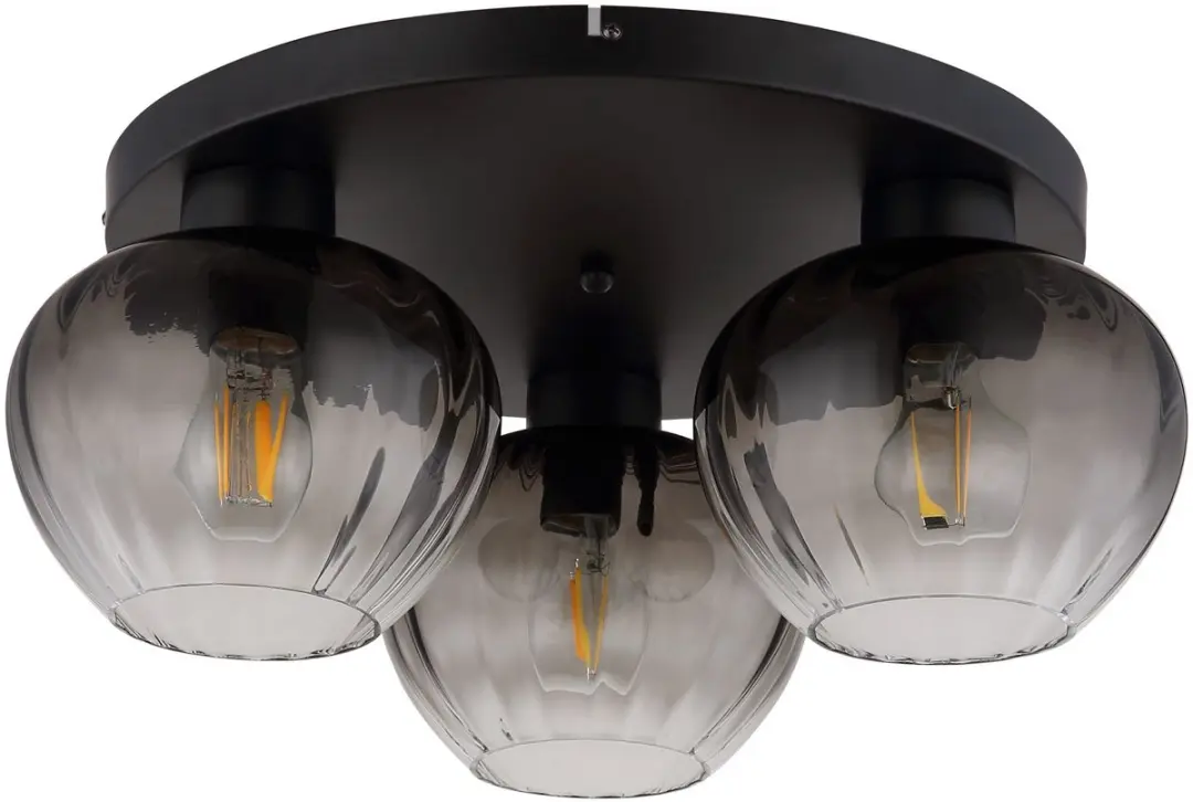 Globo TOY Plafondlamp 3x E27 Ø45cm - Zwart