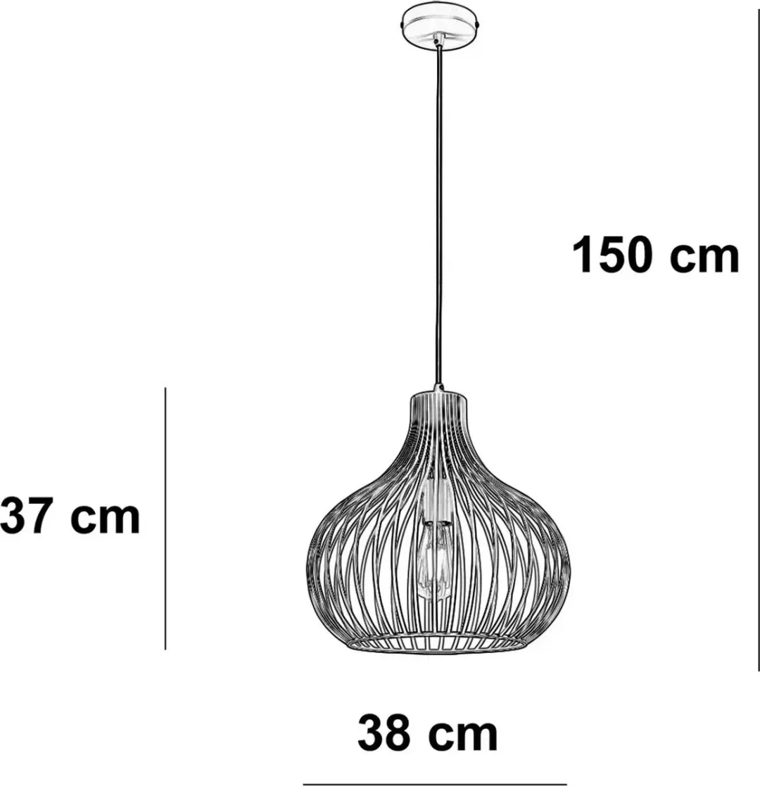 Freelight Agila Hanglamp - Ø38cm - Zwart