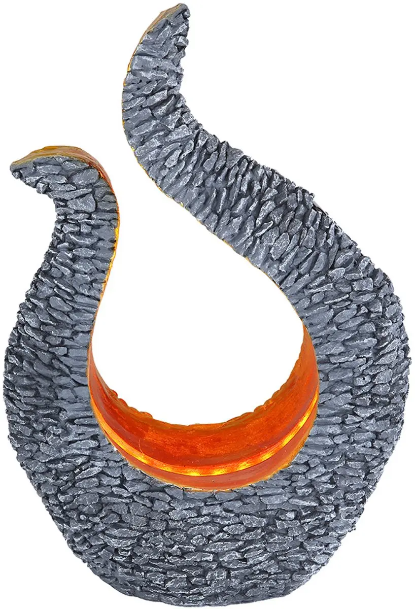 Globo Solarlamp Tuindecoratie Steenlook - Warm Wit - 2 Stuks
