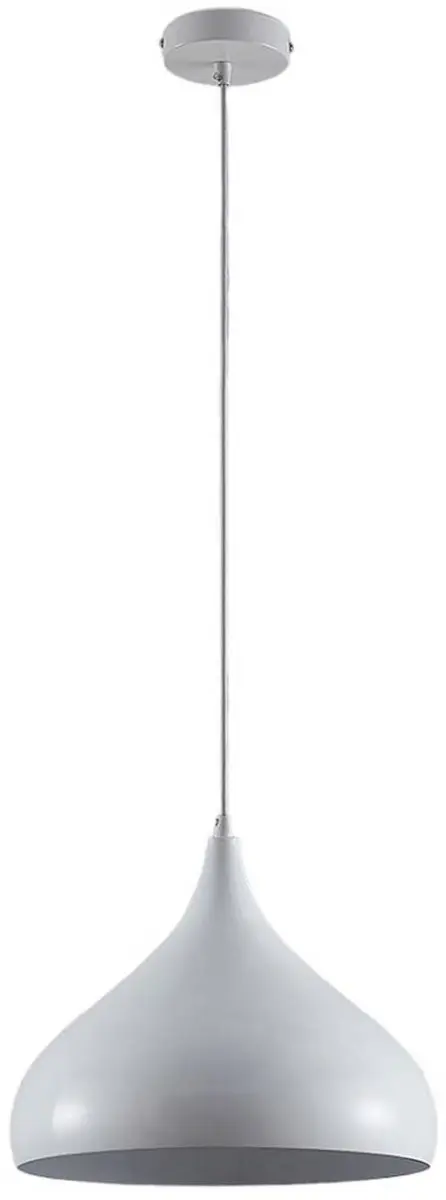 Lindby Hanglamp Aluminium E27 - 1 Lichtpunt - 60W - Wit
