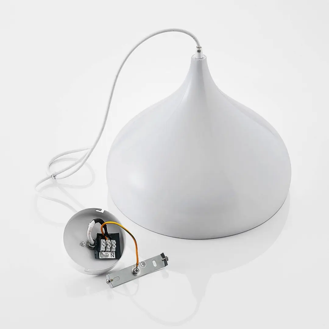 Lindby Hanglamp Aluminium E27 - 1 Lichtpunt - 60W - Wit