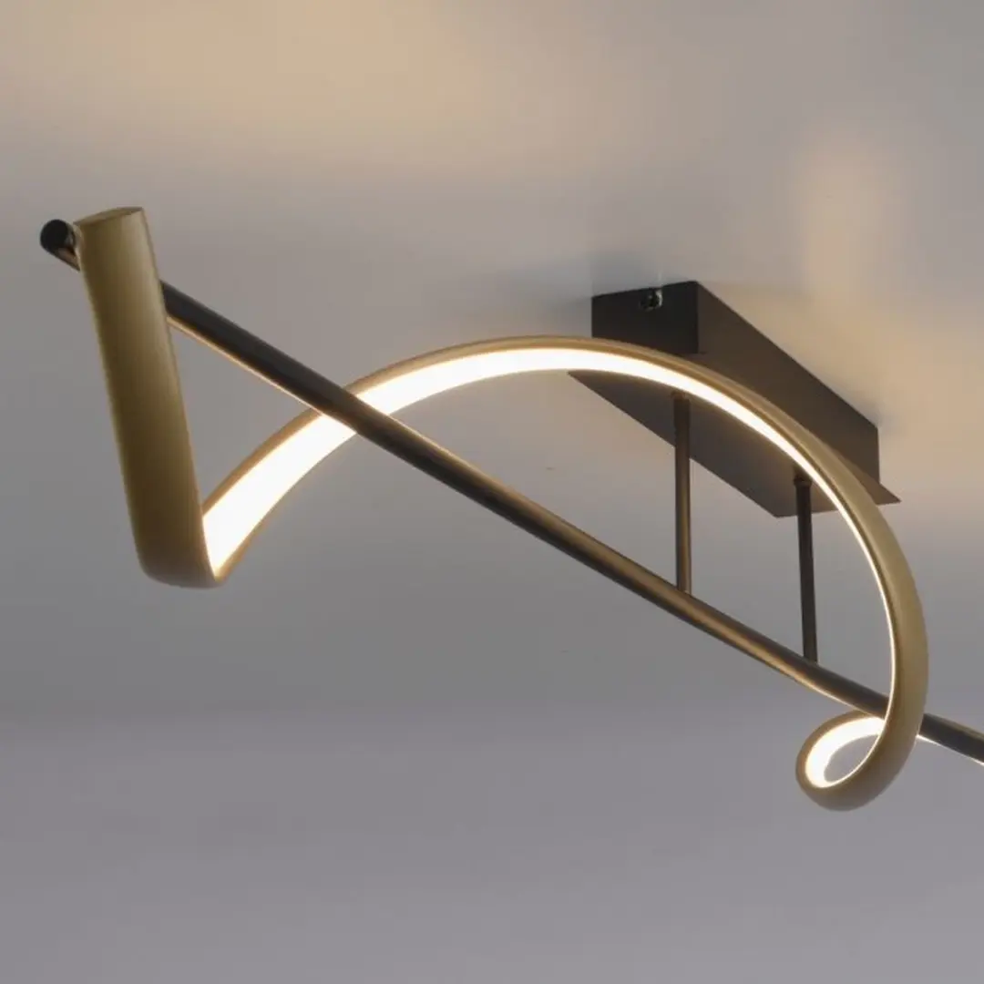 Paul Neuhaus Q-Swing Smart Plafondlamp 24W - Antraciet & Goud