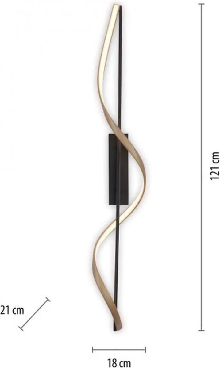 Paul Neuhaus Q-Swing Smart Plafondlamp 24W - Antraciet & Goud - afbeelding 6 van 6