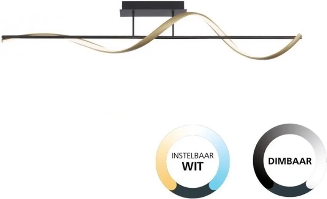 Paul Neuhaus Q-Swing Smart Plafondlamp 24W - Antraciet & Goud